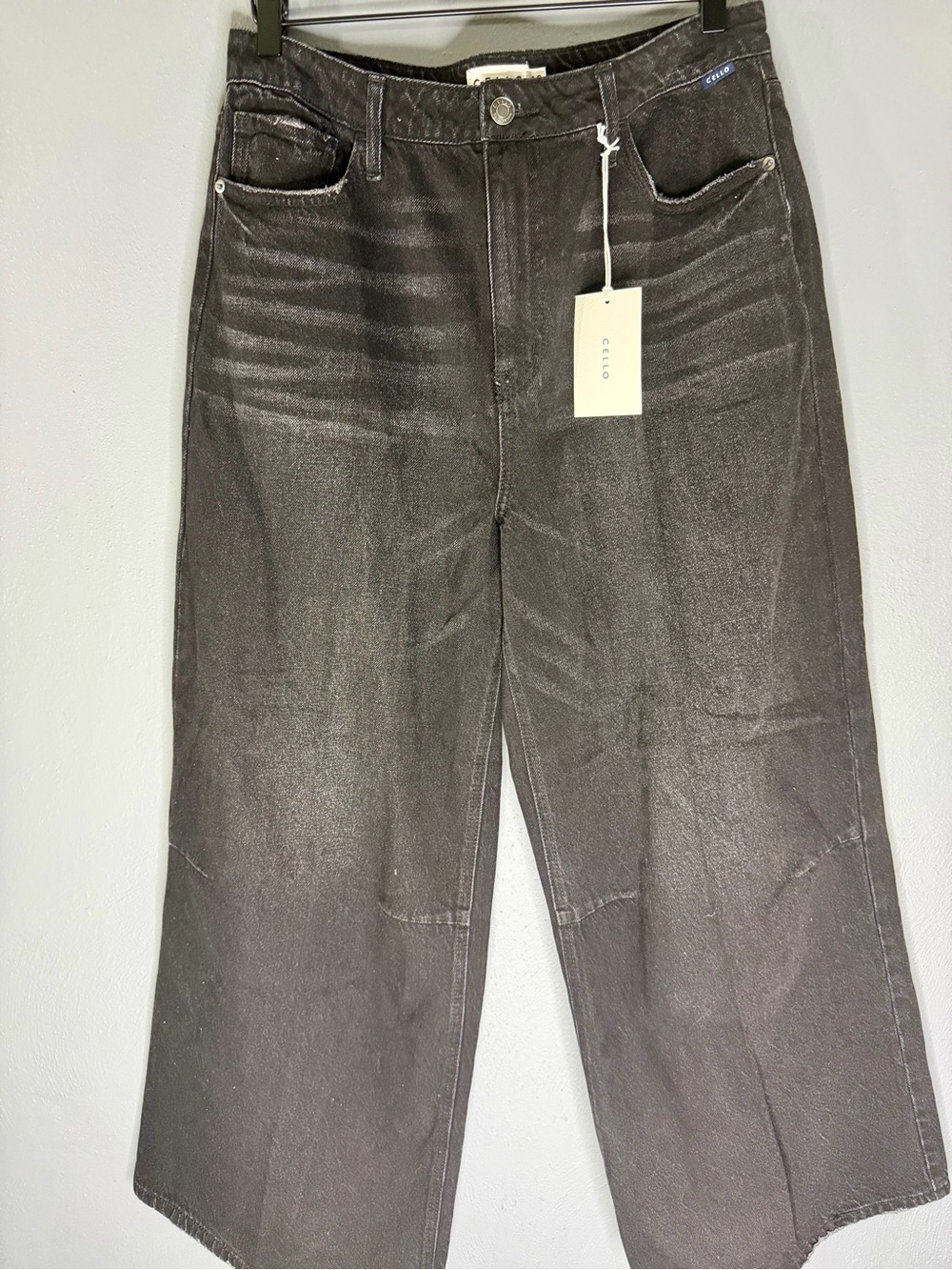Cello Charcoal Wide-Leg Women's Jeans